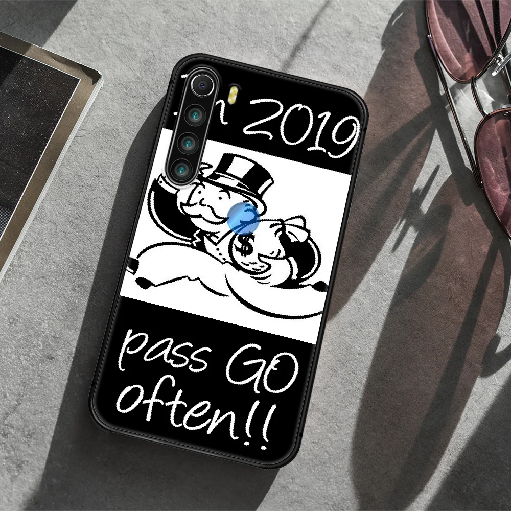 

cartoon Alec Monopoly Aesthetic Phone Case Cover Hull For XIAOMI Redmi 7 7a 8 8a 9 10X NOTE 6 7 7s 8 8t 9 9s Pro Max black