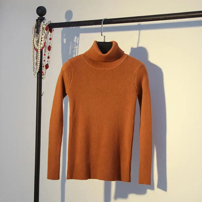 

Women Sweaters Knitted hot 2020 Autumn Winter Tops Korean Slim Women Pullover Knitted Sweater Jumper Soft Warm Pull Femme