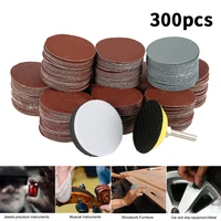 200300pcs sanding disc set 801802403208003000 grits 2inch 50mm loop sanding pad with 3mm shank for polishing tools