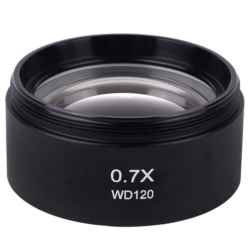 GTBL WD120 0,7 X Trinocular Stereo Mikroskop Hilfs Ziel Objektiv Barlow Objektiv 48mm Gewinde