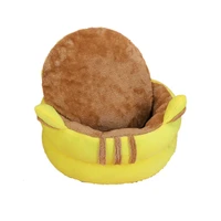 round shape winter warm comfortable small dog cats house bed with cushion mat pet sleeping dog accessories supplies