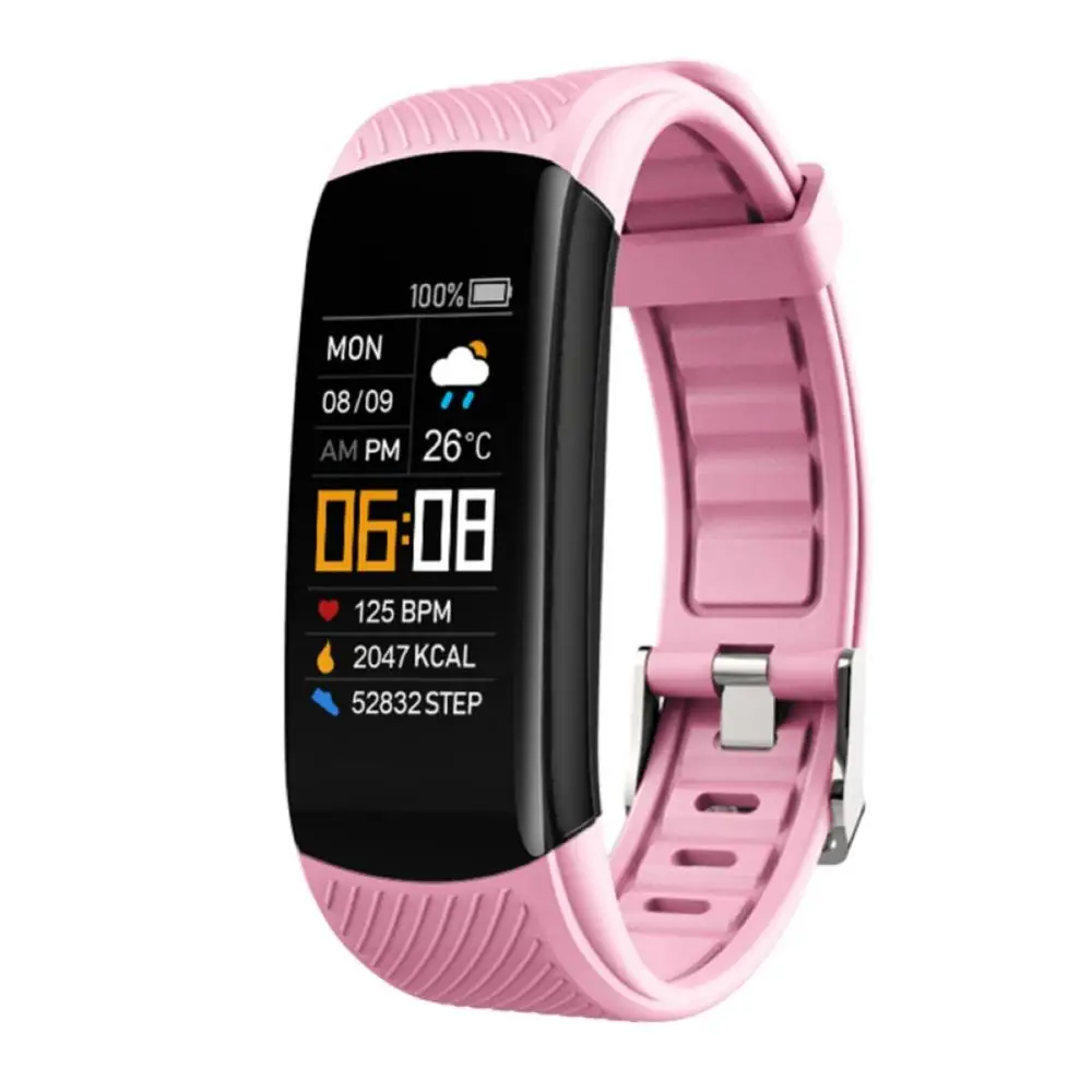 

C5S Smart Band Heart Rate Blood Pressure Monitor High Brightness Color Screen Smart Waterproof Bracelet Wristband Notification