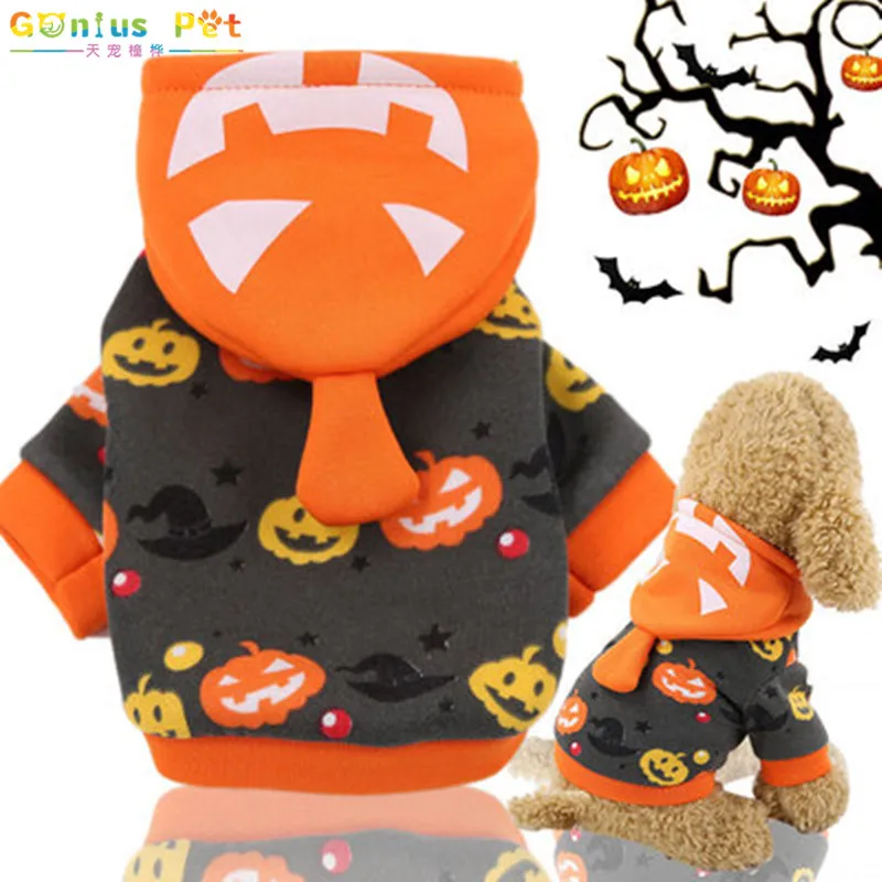 

Pet Dogs Halloween Clothes Autumn And Winter Warm Pumpkin Fashionable Comfortable For Small Meduim Lagre Puppy For Dogs Supplies