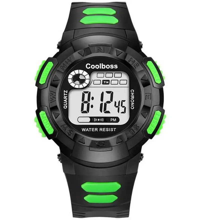 Мужские и детские спортивные водонепроницаемые часы светодиодные цифровые