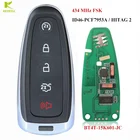 Пульт дистанционного управления KEYECU, 5 кнопок, 433 МГц, PCF7953 BT4T-15K601-CX