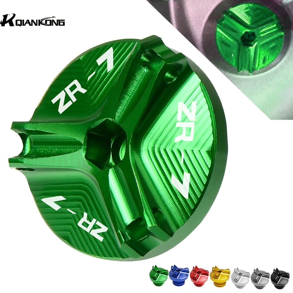 ZR7 логотип для Kawasaki Алюминиевый Масляный фильтр M20 * 2 5 с ЧПУ мотоциклов и 2004 2003 2002