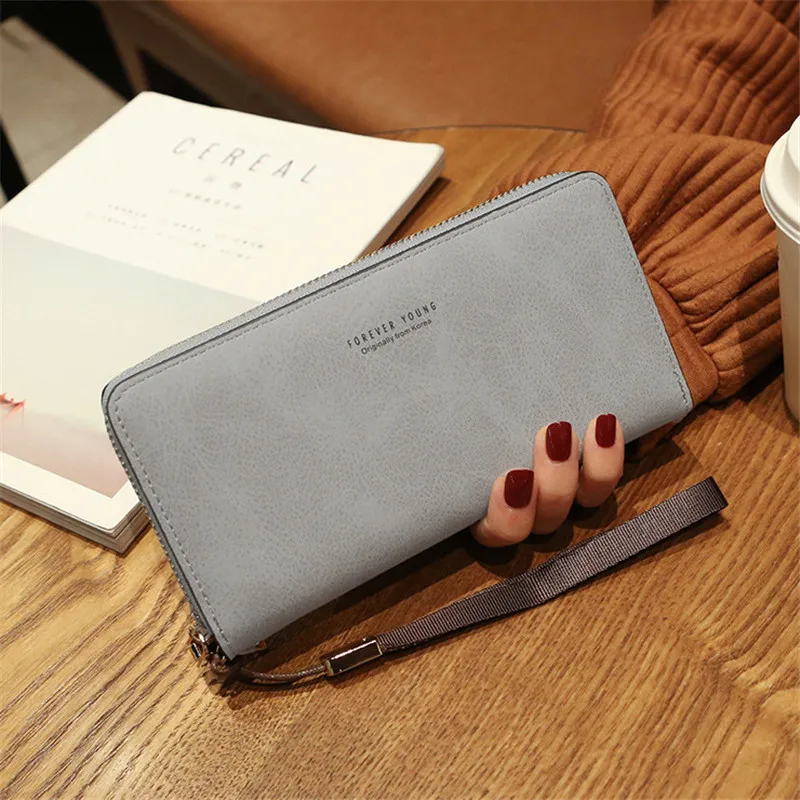 

New Women Fashion Pu Leather Wallets Female Long Purses Money Bags Tassel Phone Pocket Ladies Wallet Card Holder Clutch Mujer