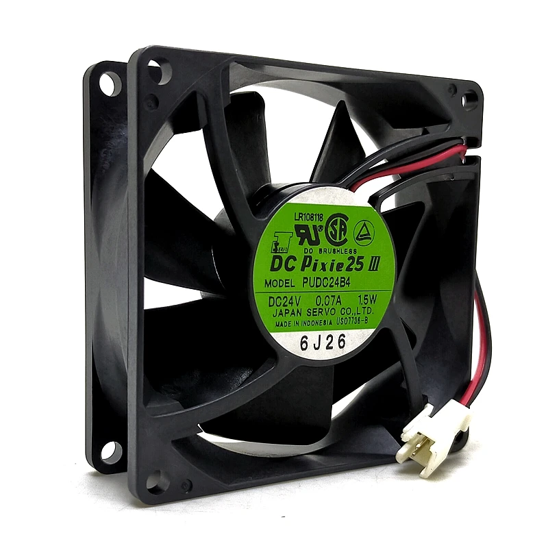 

PUDC24B4 80 мм 8025 DC 24V 0.07A 8 см бесшумное промышленное оборудование упаковщик блок питания вентилятор шасси