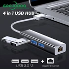 USB гигабитный Ethernet адаптер 3 порта USB 3,0 концентратор USB к Rj45 Lan сетевая карта для Macbook Mac рабочего стола + Кабель зарядного устройства микро-usb