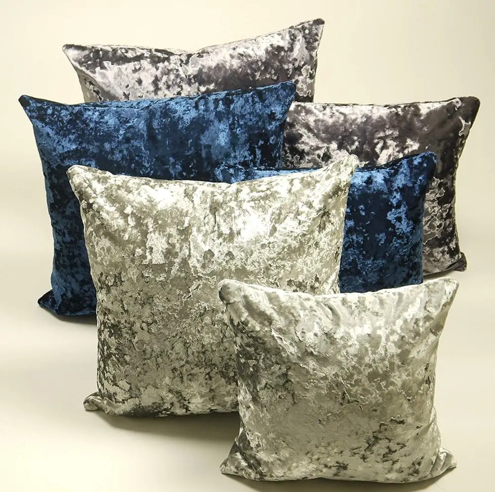 

Crushed Velvet Decorative Pillows Super Soft Pillow Cover For Sofa Living Room Decorative Kussenhoes Nordic Home Decor