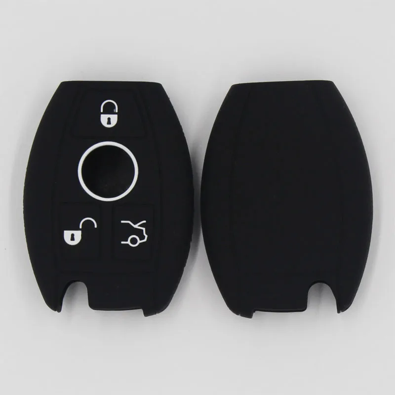 

2PCKEYYOU 2/3 Buttons Silicone Car Protective Cover Key Shell For Mercedes Benz CLS CLA AMG GL R SLK A B C S Remote Key Fob Case