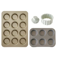 pastry snack egg tart mold canele muffin bakeware cupcake pan carbon steel gift mini cupcake biscuit mould durable tools