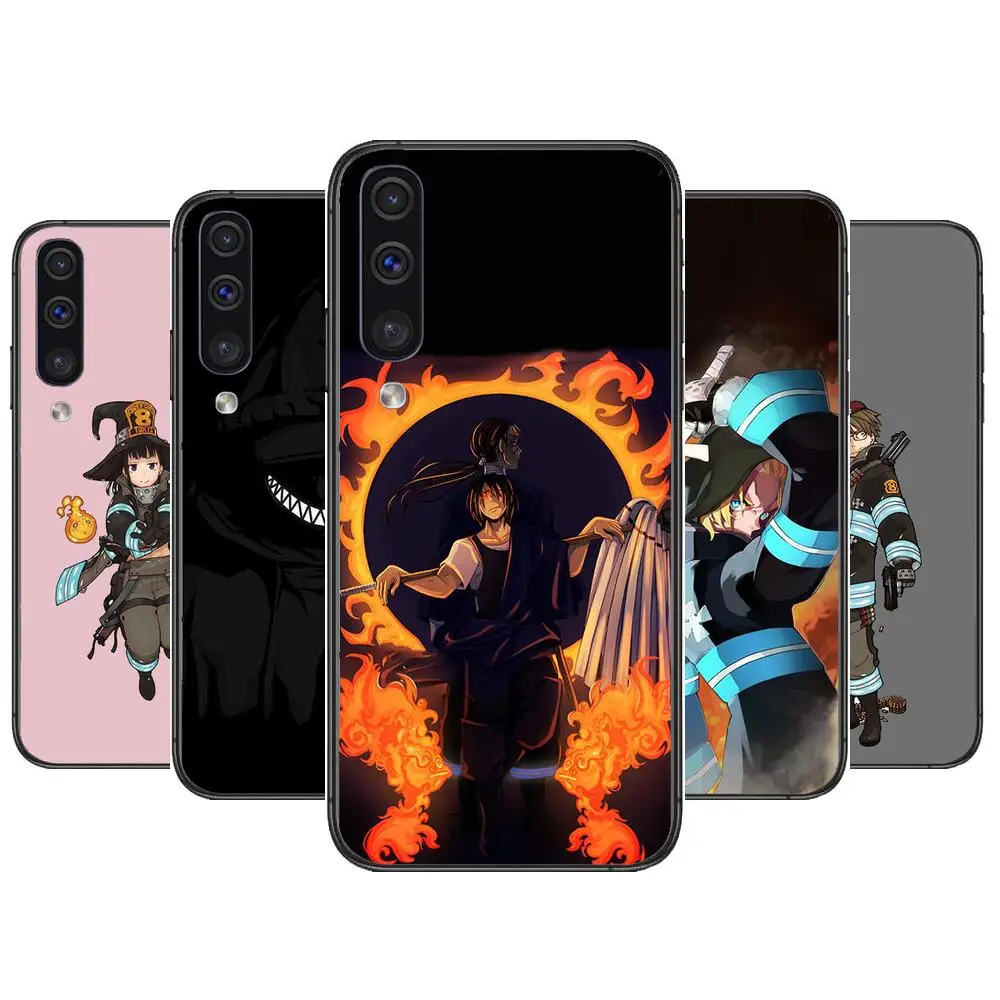 

Fire Force Phone cover hull For SamSung Galaxy S8 S9 S10E S20 S21 S5 S30 Plus S20 fe 5G Lite Ultra black soft case