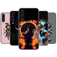 fire force phone cover hull for samsung galaxy s8 s9 s10e s20 s21 s5 s30 plus s20 fe 5g lite ultra black soft case