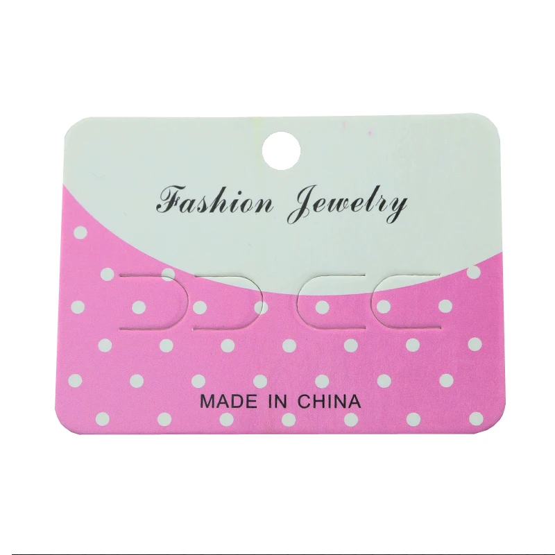 

2021 100 Piece Set 7x10cm Fashion Pink Hairpin Jewelry Paper Display Card Paper Card Jewelry Accessories Packaging Card