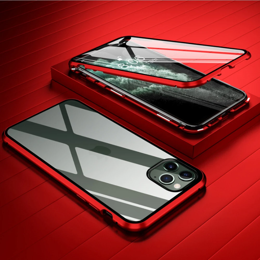 Защитная пленка из закаленного стекла прозрачная Магнитная Адсорбция