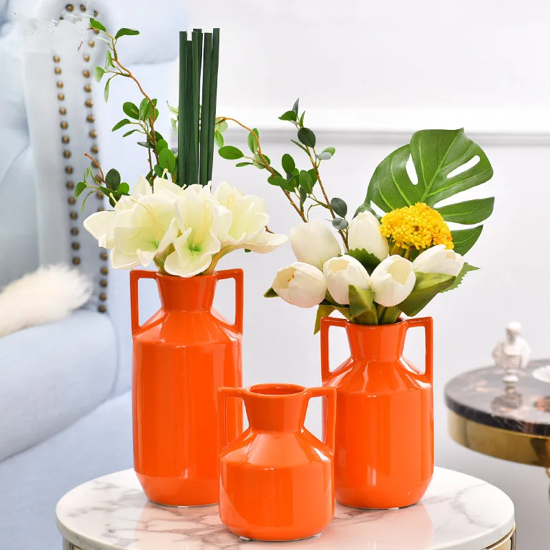 Керамическая Настольная ваза ремесла фигурки аксессуары для дома украшение