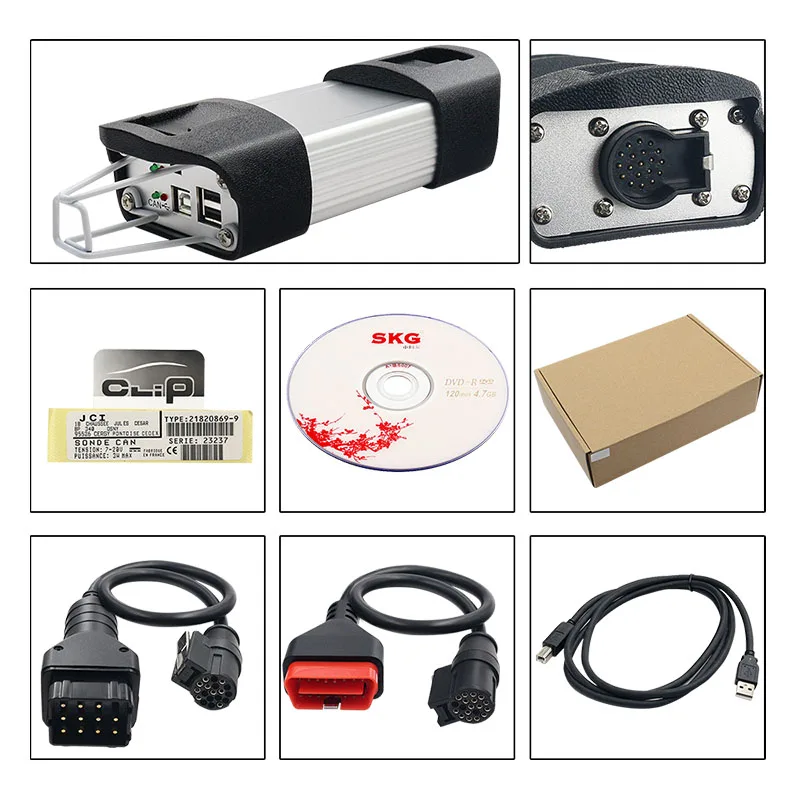 Автомобильный диагностический инструмент Can Clip для Renault полный чип V215 CYPRESS AN2131QC