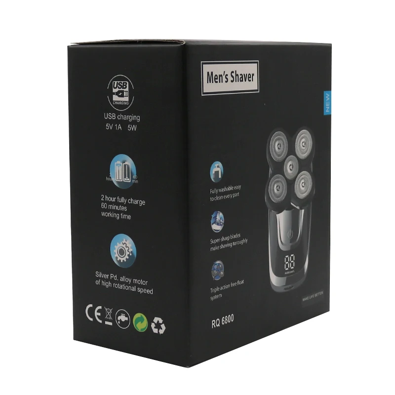 

5in1electric shaver grooming kits electric facial body wet and dry razor men beard rotary rechargeable shaving bald machine