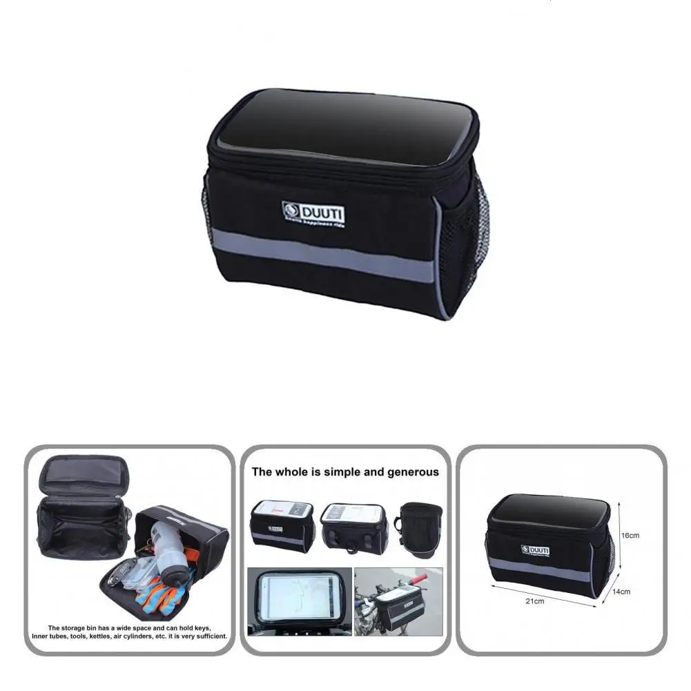 

Wearproof High Quality Compartment Design Front Phone Bag Black Bike Phone Bag Stable for Outdoor