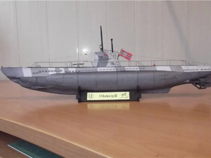 

1:100 Scale Germany U-141 U-boot type IID DIY Handcraft PAPER MODEL KIT Puzzles Handmade Toy DIY
