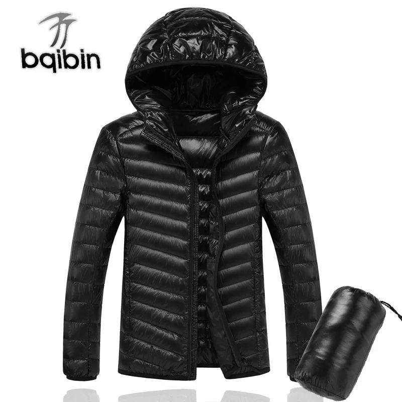 6XL 7XL 90% белая пуховая куртка с капюшоном теплая пальто мужские перьевые
