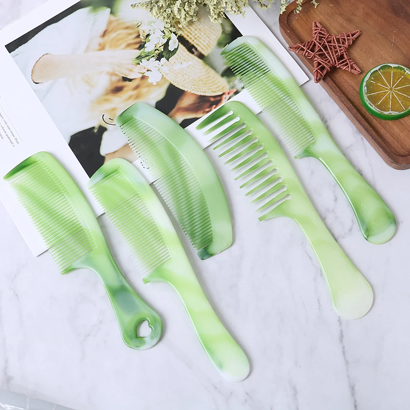 

1Pc Imitation Jade Comb Massage Spa Acupuncture Head Therapy Trigger Point Treatment On Head Gua Sha Board