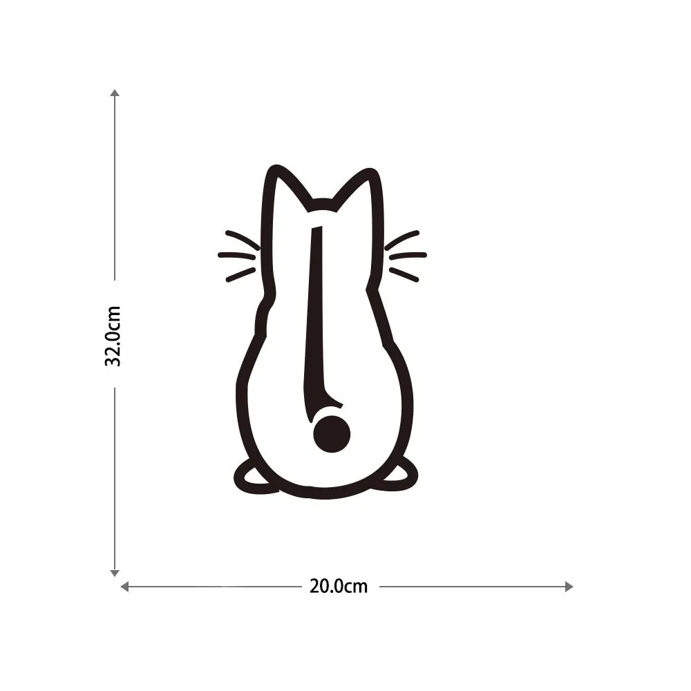 

Art Design Funny Cat Car Sticker Car Body Window Rear Glass Auto Decoration Car Styling Stickers And Decals