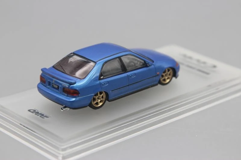 1:64 HONDA CIVIC FERIO SIR EG9 синяя металлическая Игрушечная модель автомобилей из сплава
