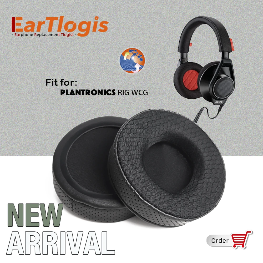 

Новое поступление, сменные амбушюры EarTlogis для Plantronics RIG WCG, гарнитура, наушники, накладки, амбушюры