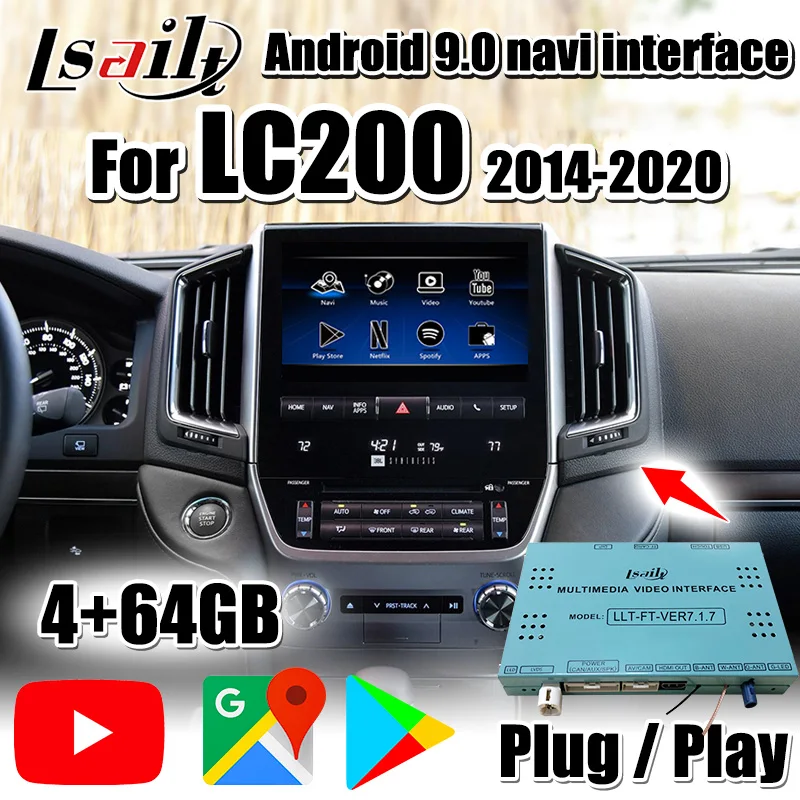 CarPlay & Android Box для Land Cruiser LC200 2013 now с мультимедийным видео интерфейсом и поддержкой