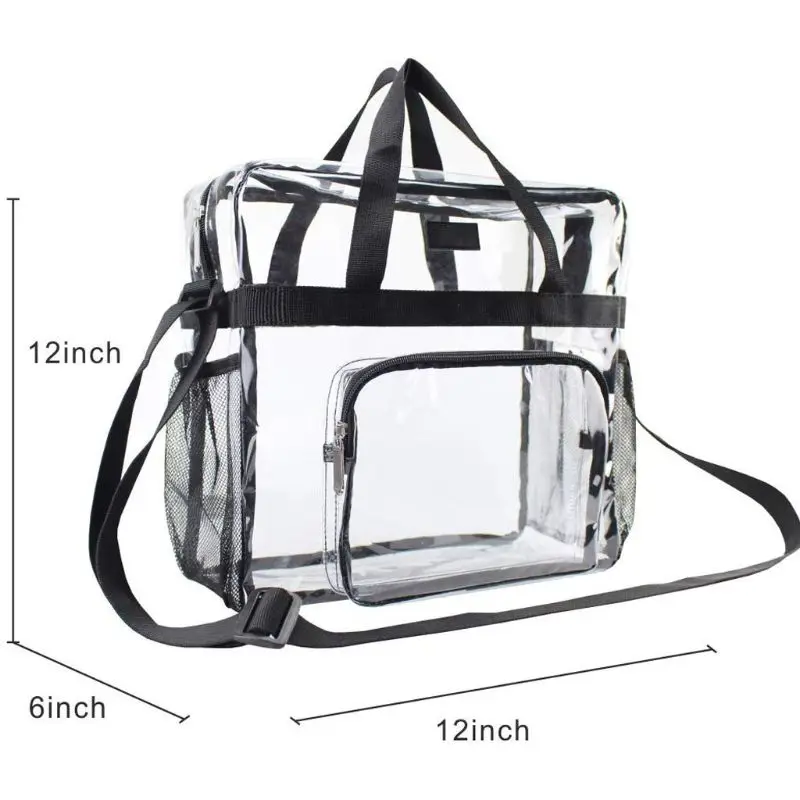 

Transparent Handbag Crossbody Shoulder Bag Gym Clear Tote Purse Messenger Satchel