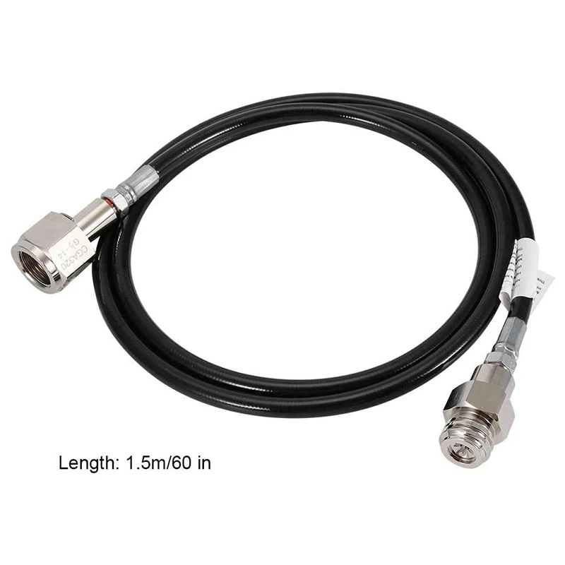 

60 Inch Hose CO2 Soda Club CO2 Carbonator to External CGA320 Tank Direct Adapter for SodaStream
