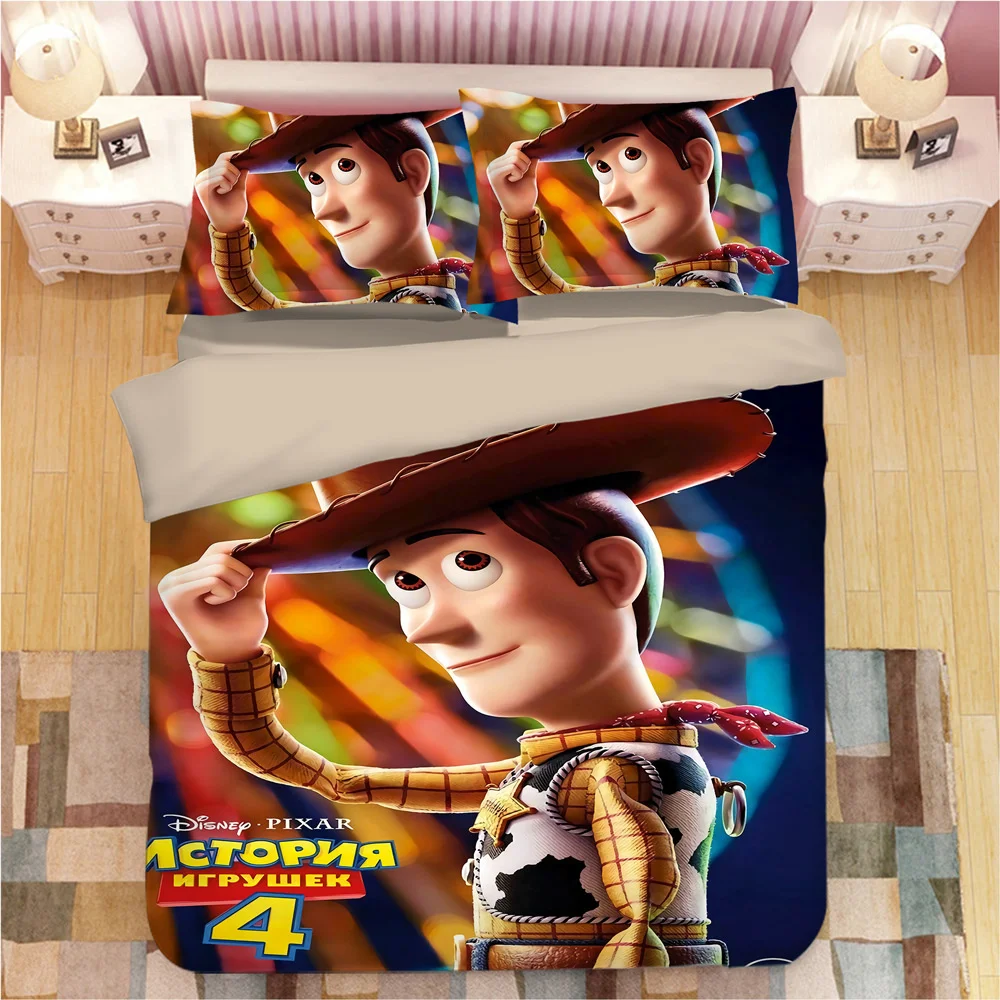 

Disney Toy Story Buzz Lightyear Pixar Bedding Set Pillowcases Home Textile Single Queen King Boys Adult Duvet Cover