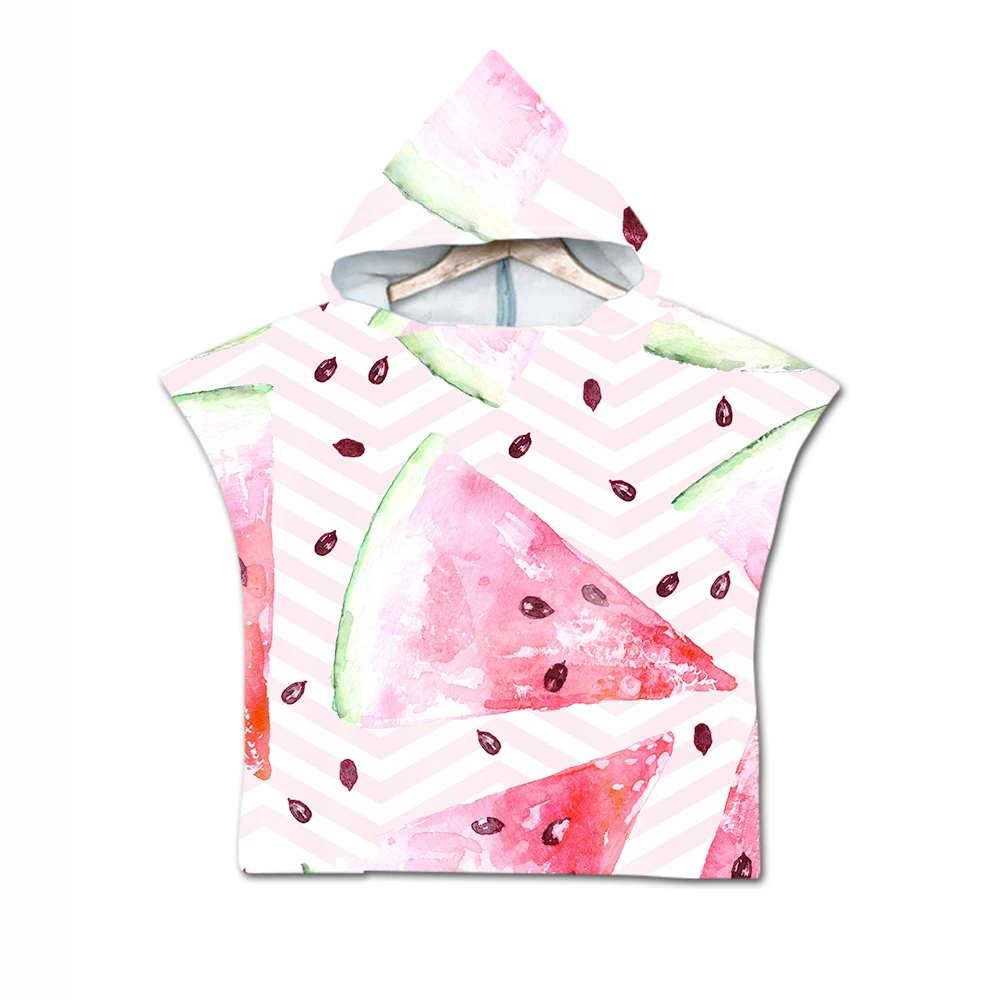 Арбузное пляжное полотенце одеяло впитывающее детское банное для бассейна