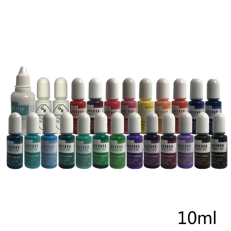 

25 Colors Epoxy Pigment Liquid Colorant Dye Ink Diffusion UV Resin DIY Crafts