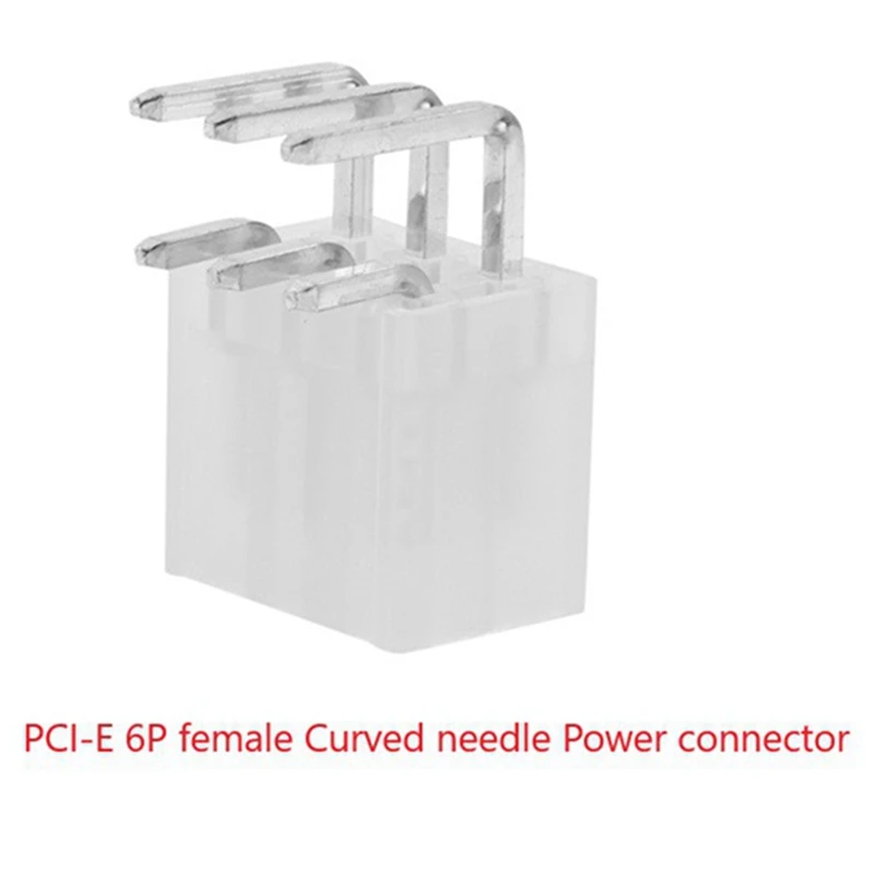 100Pcs 4.2MM 6 Pin Header Male For Graphics Card GPU PCI-E Pcie Power Connector Right Angle Through Hole Video |