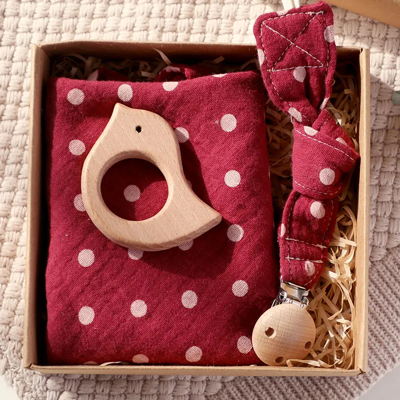 Набор хлопковых детских нагрудников зажимы для соски цепочка прорезыватель из