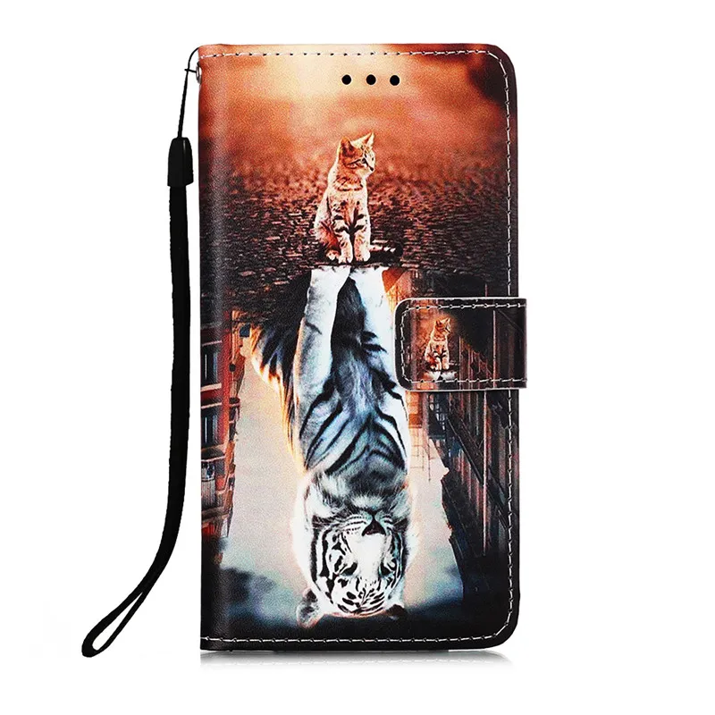 cute phone cases huawei Huawei Y6P 2020 Ốp Lưng Sang Trọng Sơn Ví Da Điện Thoại Trường Hợp Cho Huawei Y6P Ốp Lưng Flip Cover Dành Cho Huawei Y6P MED-LX9N funda Etui huawei waterproof phone case