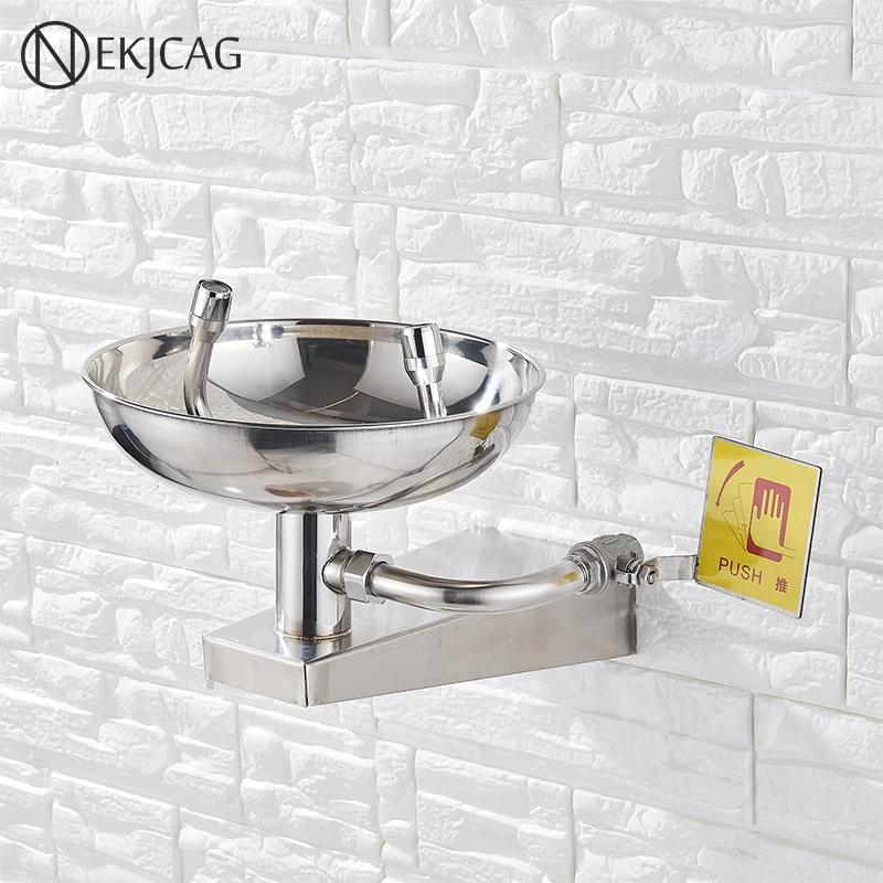 Аварийный смеситель для душа с глазами мойщик напольный стоячий вертикальный