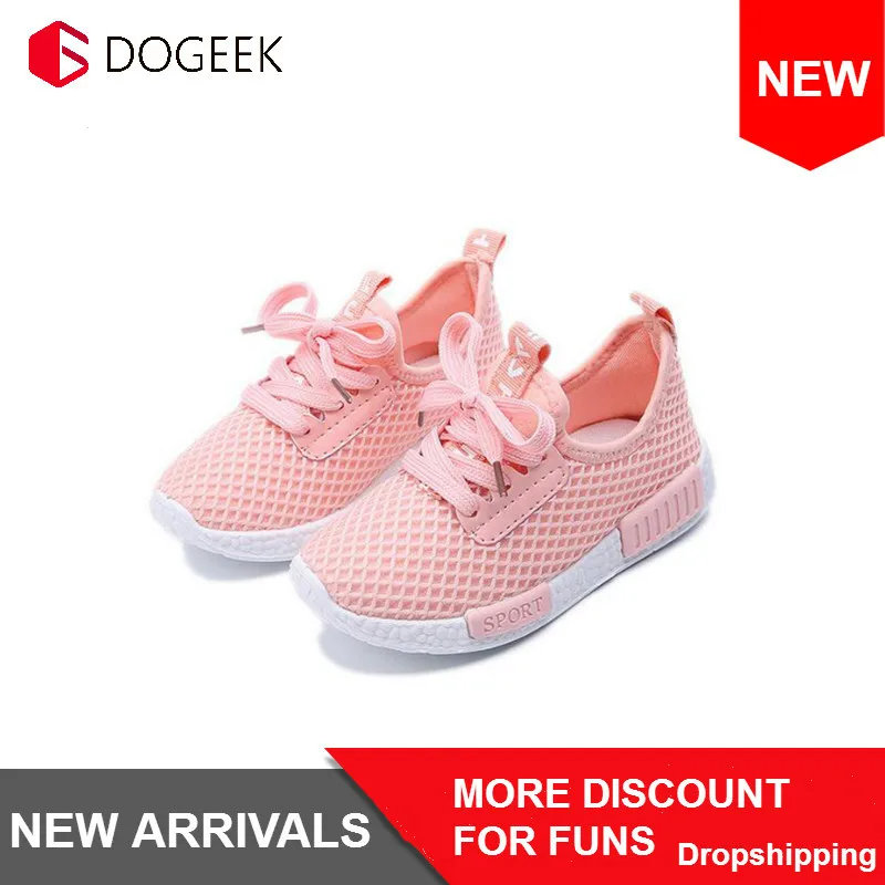 DoGeek Newest Fashion Autumn Kids Shoes Mesh Casual Children Sneakers For Boy Girl Toddler Baby Breathable Sport Shoe | Детская одежда
