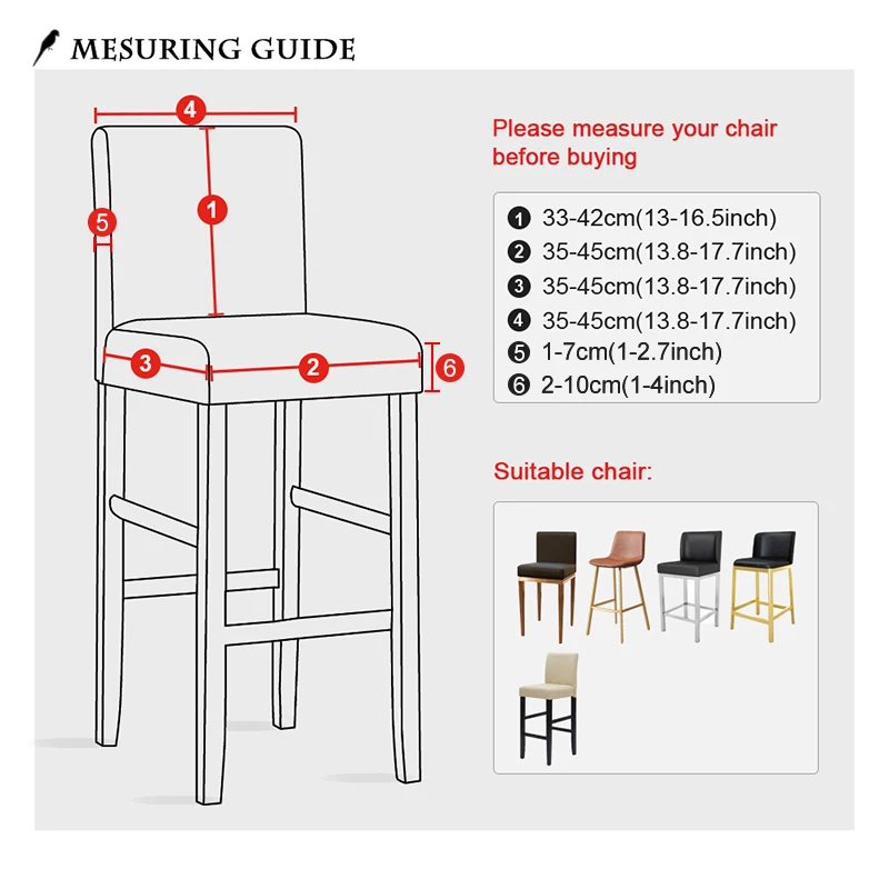 1/2/4/6 эластичные короткие задние чехлы из спандекса для стульев недорогие