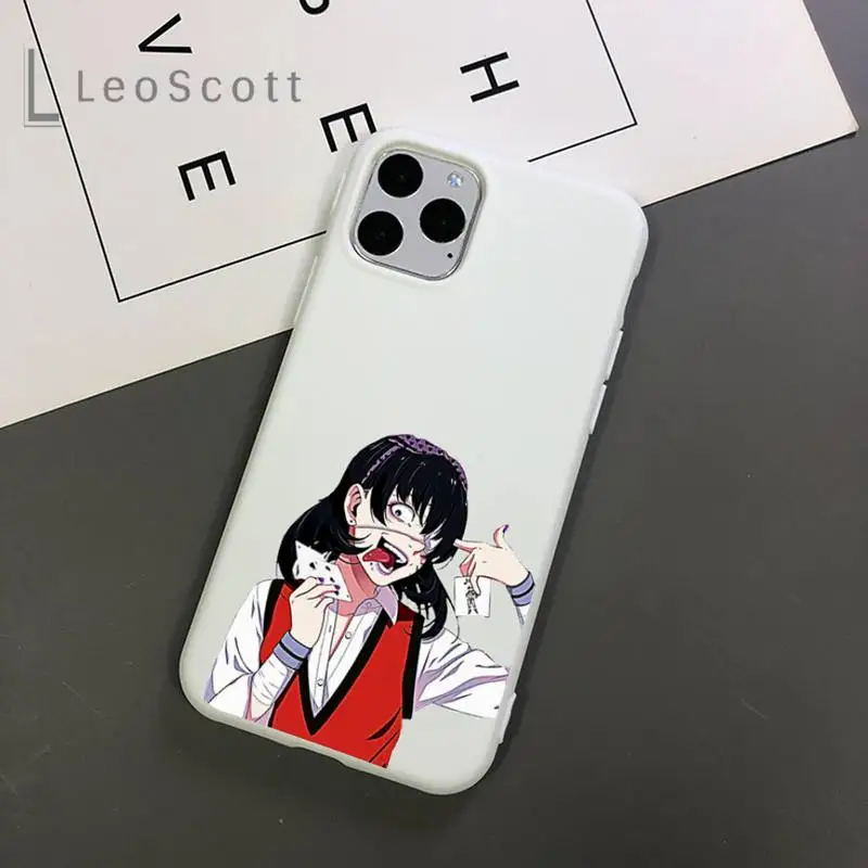 

Kakegurui Jabami Yumeko temptation Phone Case Candy Color for iPhone 11 12 mini pro XS MAX 8 7 6 6S Plus X 5S SE 2020 XR