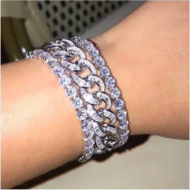 Изящные Ювелирные изделия для пар женщин и мужчин украшенные блестками в стиле