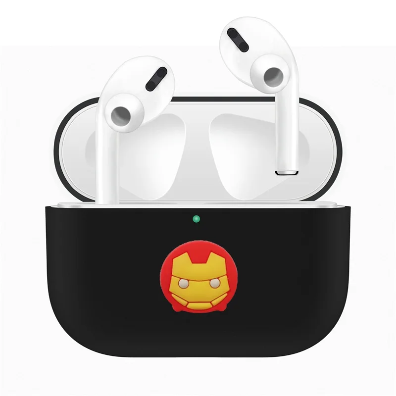 Black 6 Для Apple AirPods Pro Чехол для замены ТПУ милый защитный чехол для AirPods 3 беспроводной Bluetooth наушники протектор рукав - Color: Black 6