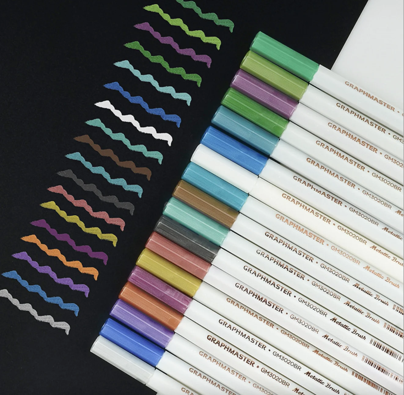 

18Colors Paint Marker Flash Pen Fade-proof Metal Permanent Marker Soft Head DIY Graffti Oil Macador Caneta Office Stationery