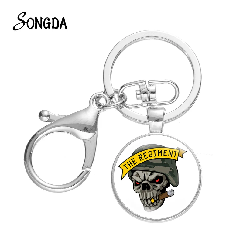 Брелки в стиле панк с подвеской виде черепа крутой брелок для ключей
