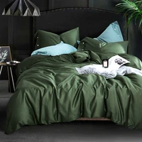 egyptian long staple cotton 600tc satin solid color bed set comfortable bedding set duvet cover sheets pillowcase best gift sw