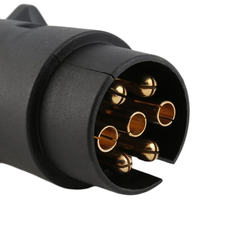 

12V 7 Way Round Standard European Car Plug Connector Plastic Car Trailer 7 Pin Socket Plugs For Trailers Car Accessories