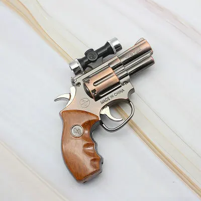 C Металлическая ветрозащитная сигарета Зажигалка Креативный фонарик цикл надувная Зажигалка кухня воспламенитель ключ подвеска праздничный подарок - Цвет: C